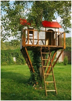 Free Treehouse Plans - Learn how to build a safe and sturdy treehouse, with or without a tree!