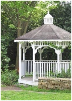 Here's a bunch of absolutely free plans for DIY gazebos, pergolas, arbors and more.