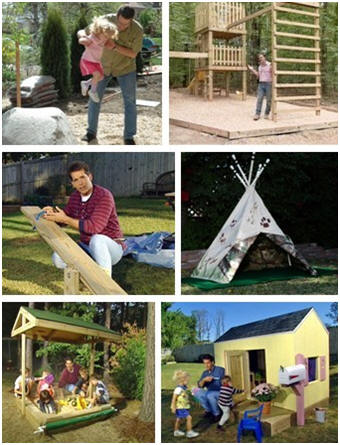 DIY Network offers free building guides for a bunch of fun backyard play projects for your kids.