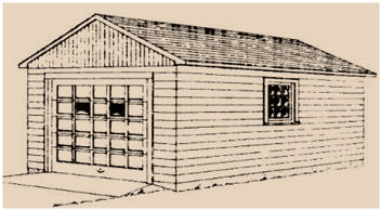 Free Garage Design Drawings from the MidWest Plan Service