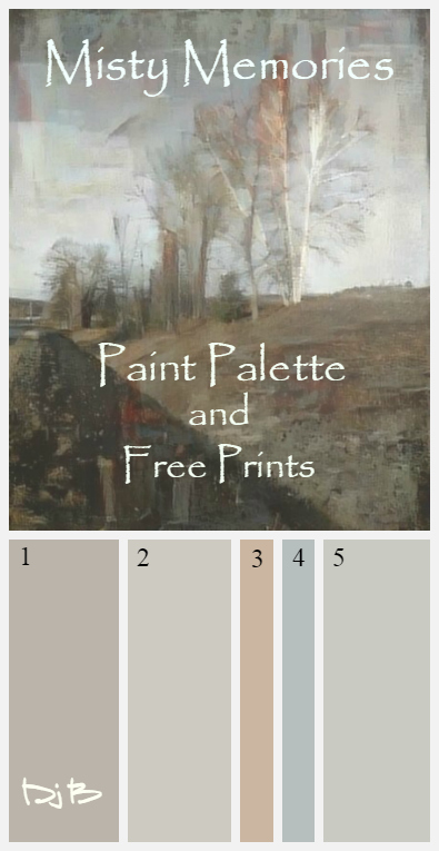 Set a calming mood with your new room decor. Click for actiual paint-shop color numbers and six, free, downloadable wall art prints.in matching colors.