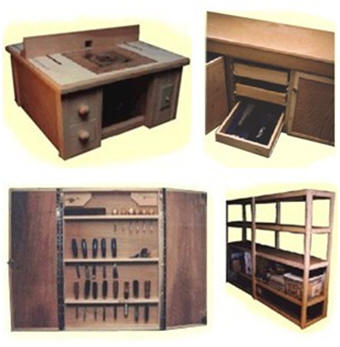 Free Workshop Furniture Plans from Amateur Woodworker Magazine - Build your own workbench and wood shop furniture with the help of these free project plans.