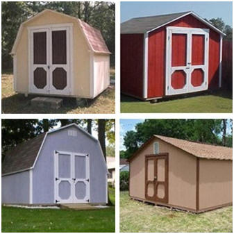 Free DIY Storage Shed and Mini-Barn Building Plans from Backyard3.com, with material lists and step-by-step instructions