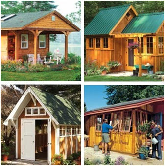 Free DIY Plans - Build any of eight different beautiful and unusual storage sheds, garden sheds, tractor sheds, workshops and hobby shops in your backyard with these free downloadable plan sets and illustrated step-by-step building instructions. 
